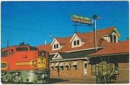 Postcard Train Colorado Springs Denver &amp; Rio Grande Chicago Rock Island Pacific - $3.95