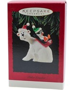 Christmas Ornament Polar Coaster Bear &amp; Penguin Hallmark Keepsake Cake T... - $12.11