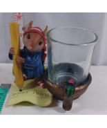 Retired Yankee Candle &quot; Dear Santa&quot; Mouse Votive Holder in very good con... - £15.87 GBP
