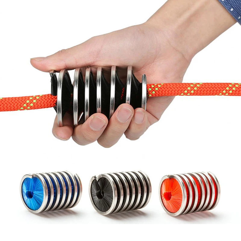 Climbing Rope Cleaning Brush Stainless Steel Shell Rock Hiking Caving Ro... - £16.45 GBP+