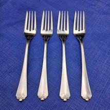 Wallace Lotus 18/8 Stainless Steel Set 4 SALAD Fork Flatware JAPAN - £44.23 GBP