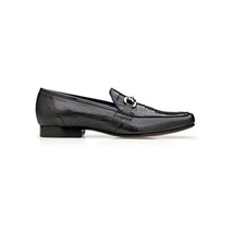 Belvedere Udine Shoes Genuine Caiman Crocodile and Lizard Loafer 1030 Black image 2