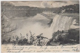 American Falls from Goat Island Postcard 1905 UDB Chicago Illinois Lexington MO - £2.33 GBP