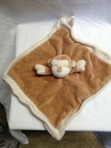 Miyim Simply Organic Tan Brown Monkey Chimp Security Lovely Blanket Blankie - £7.78 GBP