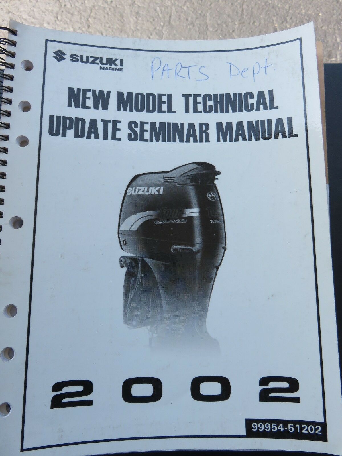 2002 Suzuki Marine New Model Technical Update Seminar Manual 99954-51202 - $6.04