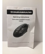 Durabrand Operating Instructions Dual Action Handheld Vacuum Cleaner Man... - £3.24 GBP