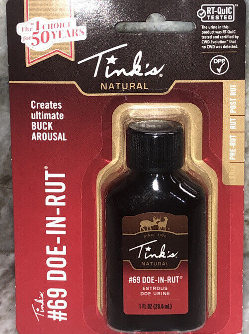 SHIP24HRS-Tink&#39;s W6380 #69 Doe-in-Rut Deer Estrous Doe Urine Buck Lure 1... - $9.78