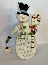 Rustic Country Metal Snowman Countdown to Christmas Easel  Display NWOT - £21.81 GBP