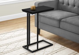 C-Shaped Accent Table: Modern Black End, Side, Snack for Living Room - $69.99
