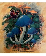 Mushroom Garden Butterfly Wintermute Industries Wood Plaque 1987 S Mille... - $49.99