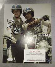 Erik Estrada &amp; Larry Wilcox Hand Signed Autograph 8x10 Photo COA JSA Chips - £125.09 GBP