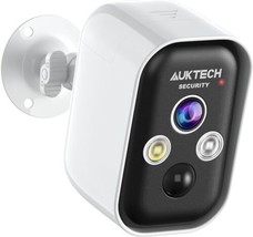 AUKTECH Security Camera Wireless Outdoor - 2K Battery Powered - £23.46 GBP