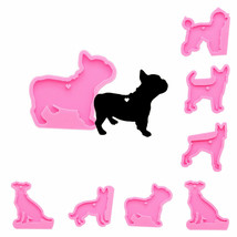 Dog German Shepherd Poodle Silicone Mold DIY Resin Clay Keychain Jewelry Pendant - £7.09 GBP