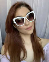 New Fashionista White Gradient Oversized Women’s Sunglasses A2 - £14.93 GBP