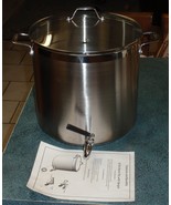 24 qt Aluminum Stock Pot with Spigot Spout: Heavy-Duty 6 Gallons Kettle ... - $187.08 CAD