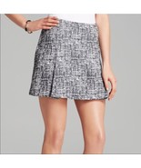 Joie tabby mini tweed skirt caviar color women&#39;s size L - $29.69