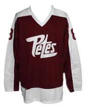 Any Name Number Peterborough Petes Retro Hockey Jersey New Maroon Any Size image 4