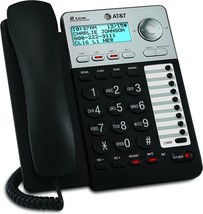 2-Line Corded Telephone, Black, Atandt Ml17929. - £51.79 GBP