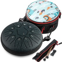 Navy Steel Tongue Drum, Ubblove Handpan Drum, 11 Notes, 6 Inch, And Parties. - £38.94 GBP