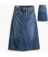 Levi&#39;s Size 27 Women&#39;s High-Rise A-Line Deconstructed Skirt, Mid Morning - $35.80