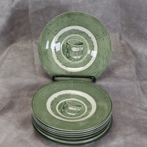 Royal Colonial Homestead Saucers 6&quot;  Lot of 9 - $12.73