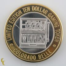 Slot Machine Colorado Belle Casino Gaming Token .999 Silver Ltd Edition - $105.75