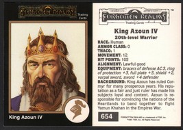 R1 Rare 1991 TSR AD&amp;D Gold Card #654 Crusade Forgotten Realms Larry Elmore Art - £10.11 GBP
