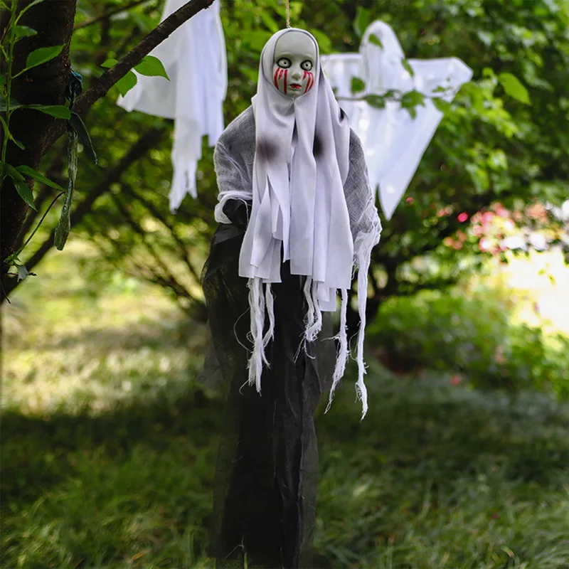 House Home Halloween Pendants Skull Decoration Garden Horror Ghost Props Hallowe - £19.77 GBP