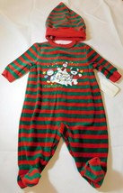 Starting Out Baby Boy&#39;s Footie PJ Pajamas w/ Beanie Size Variations Chri... - £14.27 GBP