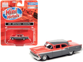 1959 Ford Fairlane Geranium Pink and Gunsmoke Gray 1/87 (HO) Scale Model Car ... - £26.62 GBP