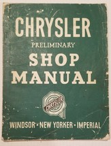 1951 CHRYSLER EARLY SHOP MANUAL / PRELIMINARY SHOP BOOK / Great ORIGINAL - $29.00