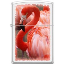 Zippo Lighter - Flamingo White Matte - 854472 - £25.62 GBP