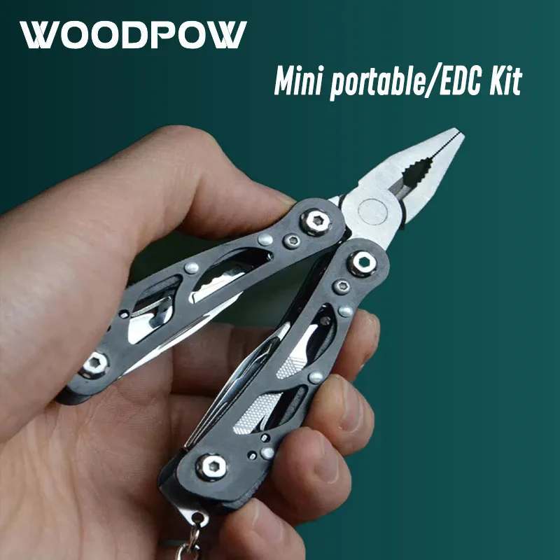 Multifunctional Knife Pliers Portable Mini Folding Tool 420 Stainless Steel - £10.91 GBP+