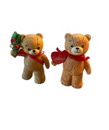 Two Bears Christmas Figurines Fine Bone China 3.5 Inches Tall *READ - £14.93 GBP