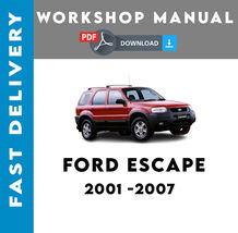 Ford Escape 2001 2002 2003 2004 2005 2006 2007 Service Repair Workshop Manual - £4.74 GBP