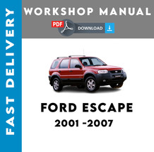 FORD ESCAPE 2001 2002 2003 2004 2005 2006 2007 SERVICE REPAIR WORKSHOP M... - £4.73 GBP