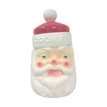 Vintage Santa Christmas Cookie Jar, Empire Plastic Blow Mold - £62.22 GBP