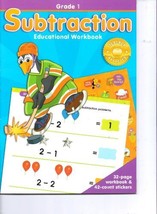 Subtraction Educational Workbook Grade 1 [Workbook] by The Clever Factory / G... - £4.69 GBP