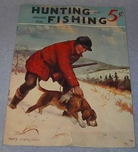 Hunting and Fishing Magazine January 1938 Harry Livingston Cover - £7.95 GBP