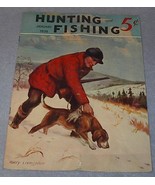 Hunting and Fishing Magazine January 1938 Harry Livingston Cover - $182.78 MXN