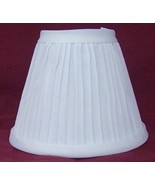 New WHITE Pleated Mini Chandelier Lamp Shade - £6.39 GBP