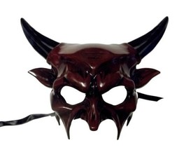 Large Red Devil Masquerade Party Halloween Mask by KBW - £30.55 GBP