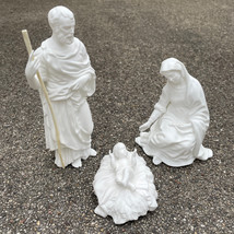 LENOX 3pc &quot;The Holy Family The Renaissance Nativity&quot; Porcelain Christmas Scene - £48.82 GBP