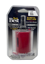 Do it Best 1-3/4&quot; Bi-Metal Hole Saw With Attached Arbor, Red - £10.27 GBP