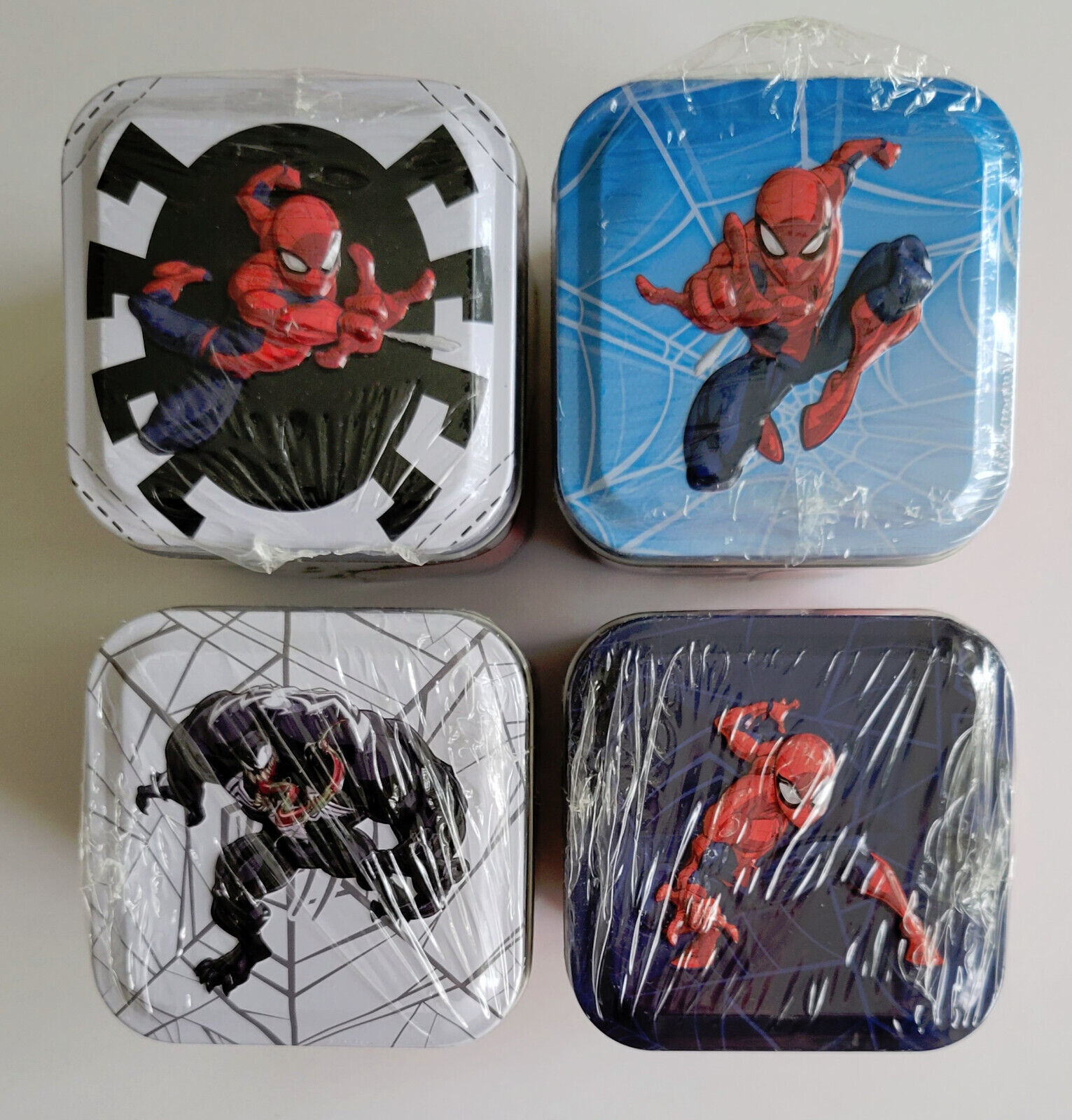 Primary image for Lot of 4 Marvel Spider-man Tins
