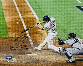 COREY SEAGER Autographed WS Statistic 16&quot; x 20&quot; Photograph FANATICS LE 6/6 - $1,395.00