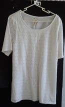 White Stag White Size Large Short Sleeve Round Neck Tee #8391 - £5.03 GBP