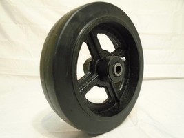 8&quot; x 2&quot; Rubber on Steel Hub w/ Roller Bearing &amp; 1/2&quot; Bushing 600lb - £9.30 GBP