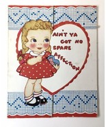 1930s Valentines Day Card Ain&#39;t Ya Got No Spare Affection Send in My Dir... - $10.00