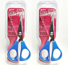 LOT OF 2 Allary Style Ultra Sharp 4.5 Inch Premium Scissors, Blue - $7.88